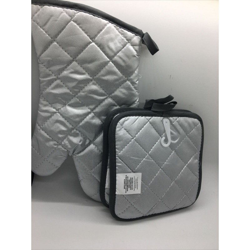 Kitchen 3 PC Set Kitchen Oven Mitt & 2 Pot