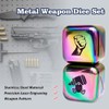 Colorful Metal RPG Game Dice Set - 2Pcs 1-Inch D6