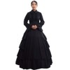 GRACEART Medieval Victorian Gothic Ball Gown Dress Cosutume Small Black