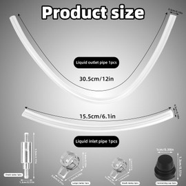 9pcs Brake Bleeding Kit, Durable Brake System Bleeding Tools Including Liquid Inlet and Outlet Pipes Check Valve for Most Motorcycles