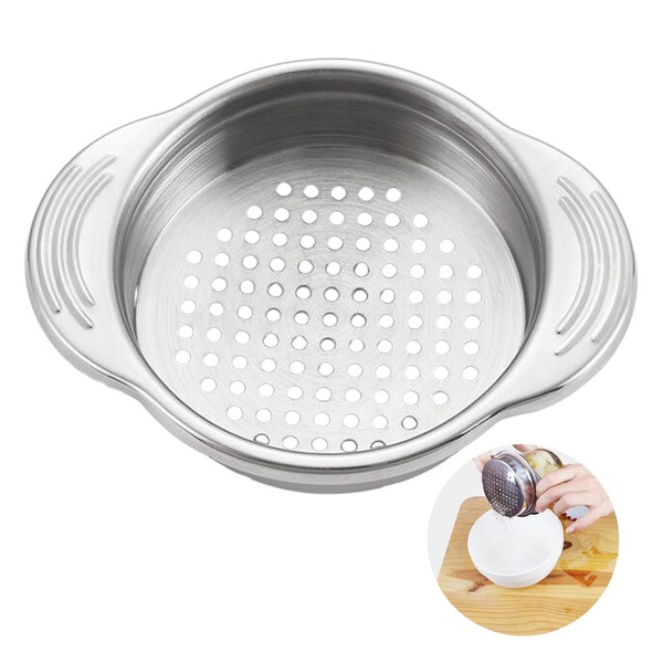 Halit Small Can Colander Sieve, Mini Sieve Stainless Steel Colander, Multifunctional Kitchen Tools Colander, Food Can Strainer, Mess Free Dishwasher Safe Small Sieve Fits Most Food Tins