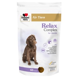 Doppelherz Relax Complex for Dogs - With Alpha Casozepine, L-Tryptophan and Passion Flower - Support for Mental Wellbeing - 60 Chews