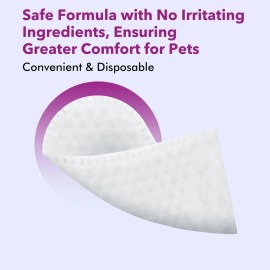 MEIQIHOME 60 Count Dog Ear Wipes Finger,Gently Remove 60 COUNT FINGER WIPES