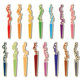 arricraft 15 Pcs Hollow Wood Plant Labels, 15 Styles Cucumber Tomatoes Radishes Cabbage Hollow Vegetable Name Tags Wooden Markers for Indoor and Outdoor Plants Vegetables Seed Potting 2.54x15.24cm