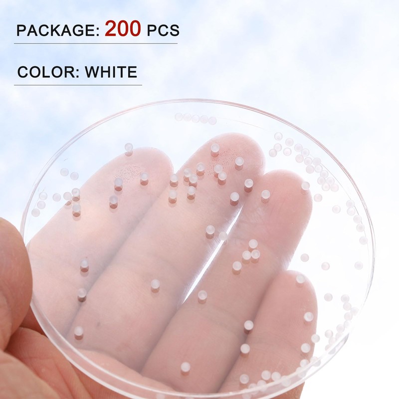 sourcing map 200pcs PP Plastic Bearing Balls 2mm Solid Plastic