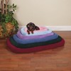 Slumber Pet Sherpa Crate Pet Bed with Bumper-Style Cushioning for