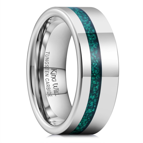 King Will Tungsten Carbide Rings For Men 8mm Gunmetal Wedding