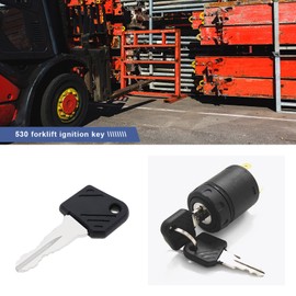 Create idea Pack of 530 Ignition Keys Compatible with Heli Forklifts Compatible with Linde Forklifts for Heavy Equipment Replacement Keys