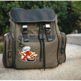 Set of 3 - Cute Dragon Chef Cooking Vinyl Decal Sticker, Cartoon Design,Auto, Wall, Laptop, Cell, Truck Sticker for Windows, Cars, Trucks,Or Any Smooth Surface