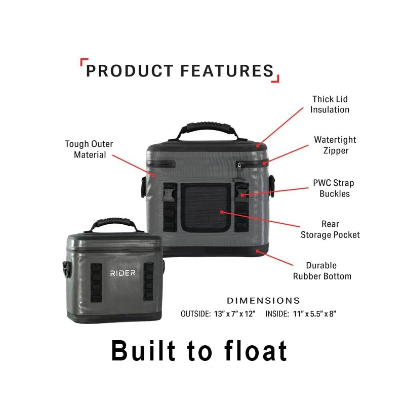 Rider Watercraft Cooler Bag, Blue 2.5 Gallons Volume (Blue)