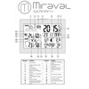 Miraval Wireless Weather Station with Outdoor Sensor Date Display Moon