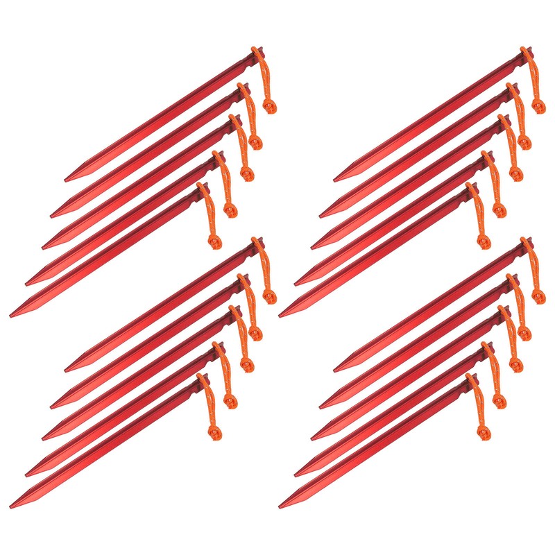 20pcs Tent Stakes V Shape Heavy Duty Tent Peg with