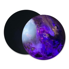 Et Cetera Papers EVO Synthetic Circles 10” – Tear Resistant Matte Black Recyclable Paper for Alcohol Ink – Reusable Flexible Wipe Off Ink 10 Sheets