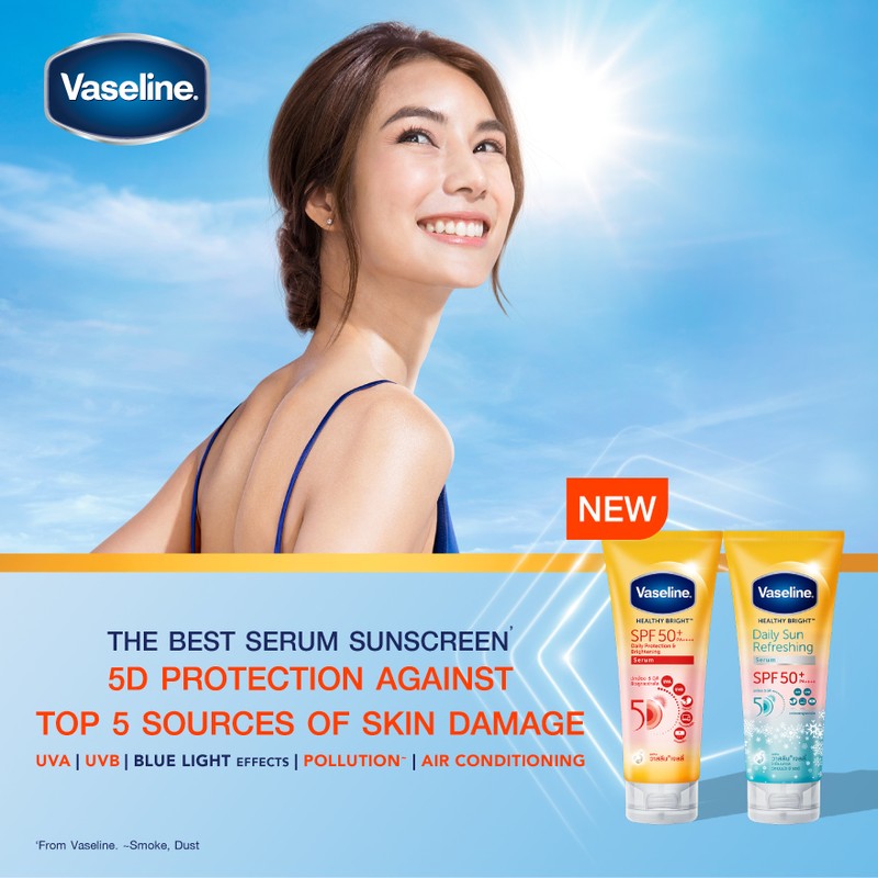 Vaseline Healthy Bright Body Lotion SPF50 Daily Protection & Brightening