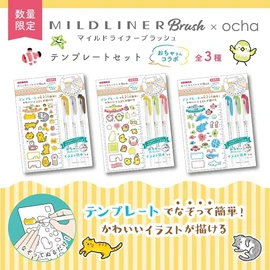 Zebra SE-WFT8-OC-SC Highlighter, Mildliner Blush Ochan Collaboration, Peaceful Sea Friends Set