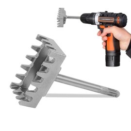 Square Hole Cutter for Electrical Box, Manganese Steel Rectangle Slot Cutter for Square Drive, Fast Wall Square Hole Puncher for Electric Hammer (1)