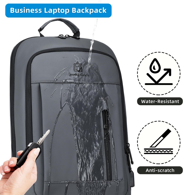 Caoroky knight Backpack Laptop Men 15.6 inch Slim Work Business
