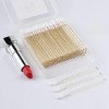 100PCS Disposable Crystal Lip Brushes - Premium Gold Lip Gloss