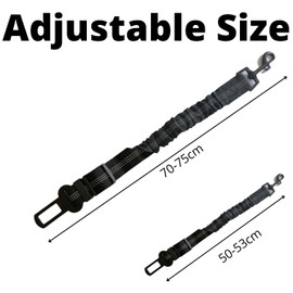 HIZOFY Dog Seat Belts for Cars UK, Elastic Buckle Dog Car Harness, Adjustable Durable Dog Seat Belt with Strong Nylon Bungee Buffer, Dog Car Seat Belt for Dogs Cats Pets in Car (Pack of 1)
