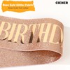 CIEHER Rose Gold Birthday Sash Birthday Girl Sash It's My