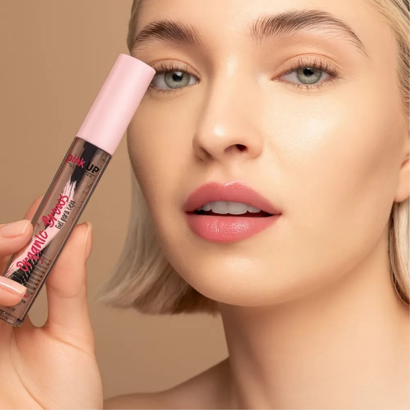 Gel Para Cejas Pink Up, Organic Brows, Efecto Jabón Cejas