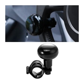 JNNJ Universal Car Steering Wheel Knob, Steering Wheel Knob Spinner Handle Knob Booster Ball, Car Steering Aid Steering Wheel Knob, Control Knob Spinner for Car, Tractor, Lawn Tractor (Black)