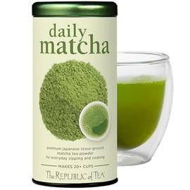 The Republic of Tea Matcha Japonés En Polvo Para Uso Diario, Lata De 45 G  Té Verde Matcha  Rinde Más De 20 Tazas                                     