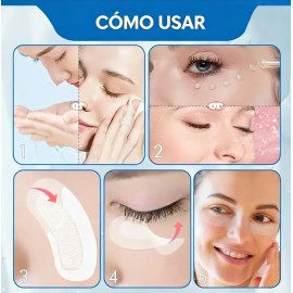 🔥 Parches ojos microagujas ácido hialurónico ojeras bolsas  Vitaminas y Minerales