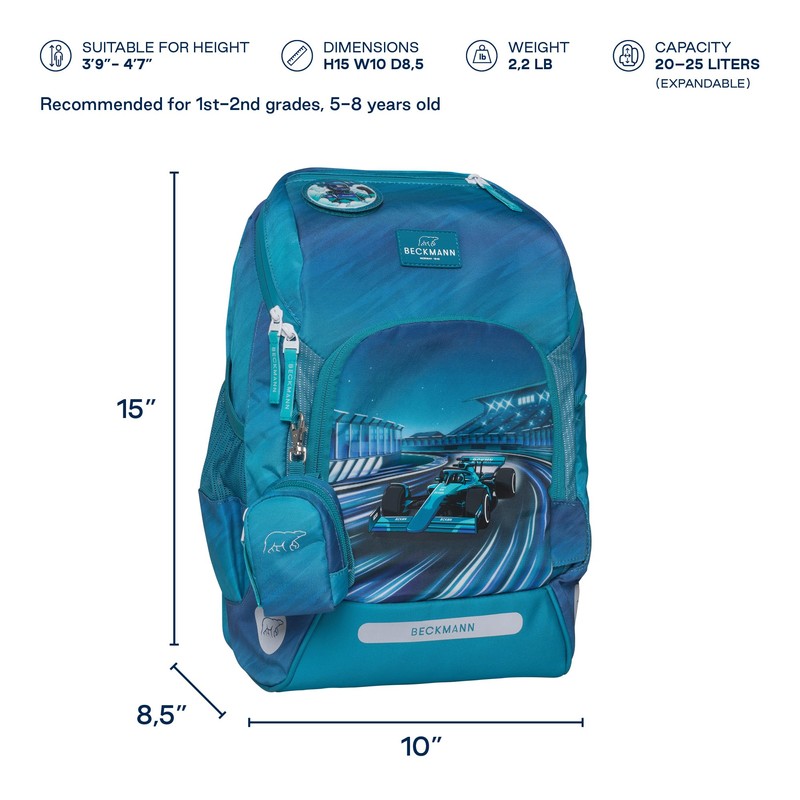 Beckmann Active Air FLX School Backpack for 1st-2nd Grade Kids,