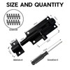 Scettar 4 Pack Bolt Lock, 2 Inch Heavy Duty Black