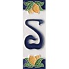 Italian Ceramic Numbers & Letters Lemon Design House Numbers Tile
