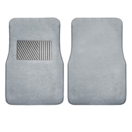 FH Group Car Floor Mats - Carpet Floor Mats for Cars, Universal Fit Automotive Floor Mats, All Purpose Car Floor Mats, Carpet Protector Mat for Most Sedan, SUV, Truck Floor Mats 4 pc Gray