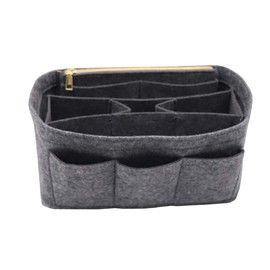 LEXSION Felt Handbag Organizer,Insert purse organizer Structure Shaper fits Speedy 8001 Gray XL