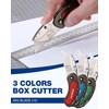 WORKPRO Folding Utility Knife Set Quick Change Blade, Back-lock Mechanism