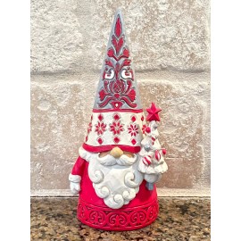 Heartwood JIM SHORE HEARTWOOD CREEK NORDIC GNOME WITH CHRISTMAS TREE 6009499 JDL