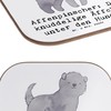 Mr. & Mrs. Panda Getränkeuntersetzer Affenpinscher Äffchen - Geschenk, Familienhund,