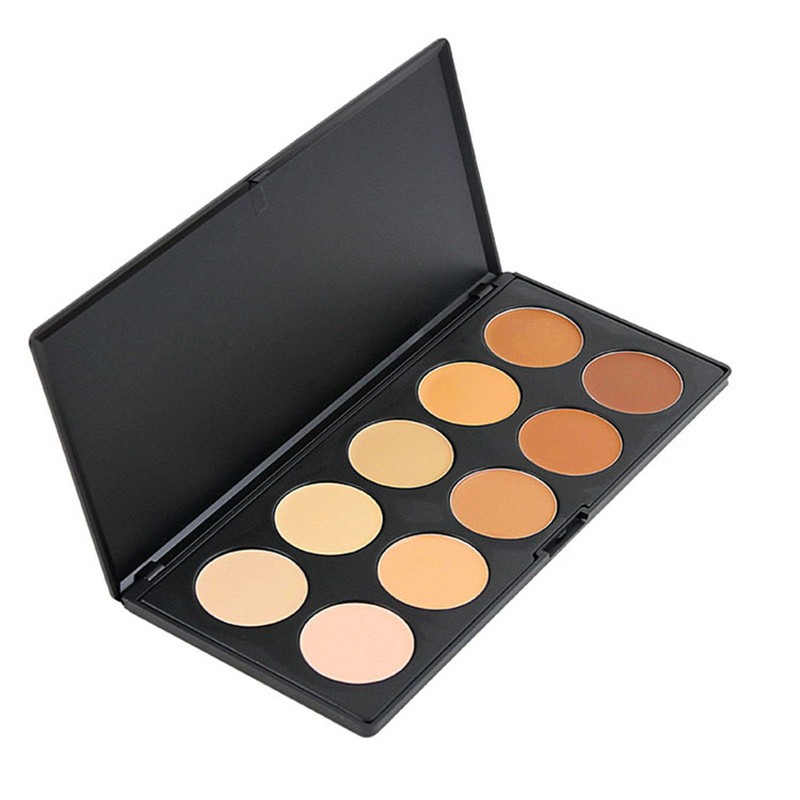 10 Colors Cream Contour Face Concealer Palette, FantasyDay Long Lasting