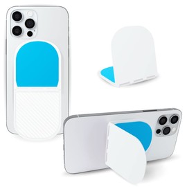 Flipstik 2.0 Foldable Adhesive Phone Mount – Sticks to Any Flat Surface – Hands Free Selfies, Videos, Car Mount, Phone Stand, Travel Accessory – Sticky Phone Mount- Arctic White