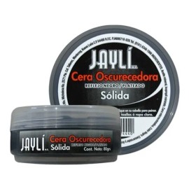 Cera Oscurecedora Sólida Jaylí para cabello con color negro, cubre canas y barba 80 Gr