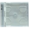 mediaxpo 50 Standard Clear Smart Tray Double CD Jewel Case