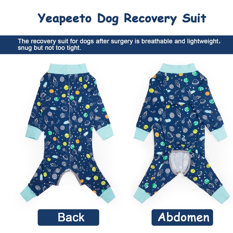 Recovery Suit for Large Medium Dogs After Surgery, Soft Breathable