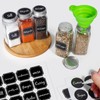 CycleMore 48 Pack 4oz Glass Spice Jars Bottles, Square Spice