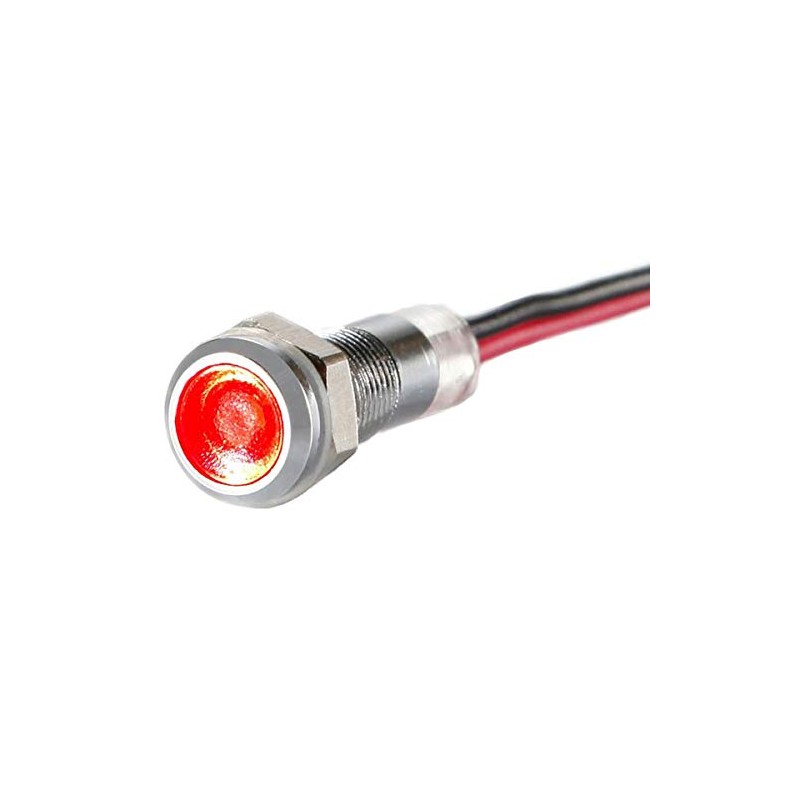 LED Indicator Light - 6 mm - V2A Stainless Steel