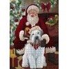 Santa's Christmas Surprise Wheaten Terrier Dog Jigsaw Puzzle for Adults
