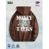 Money Talks Graphic Hoodie 100% Cotton US Warehouse 7 ColorsColor: