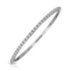 Belle Etoile Accent Studs Bangle - Silver, Small