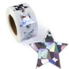 Aurora Roll Stickers RLS-014 Silver, Silver, Star Seals, Gift Stickers,