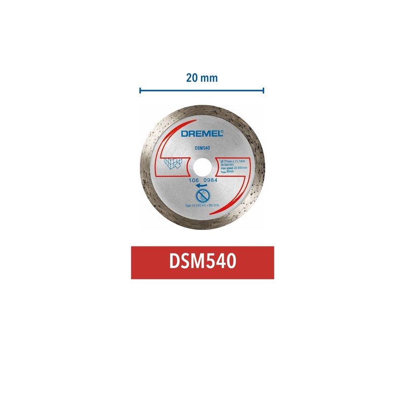 DREMEL DSM20 Diamond Tile Cutting Disc (DSM540)