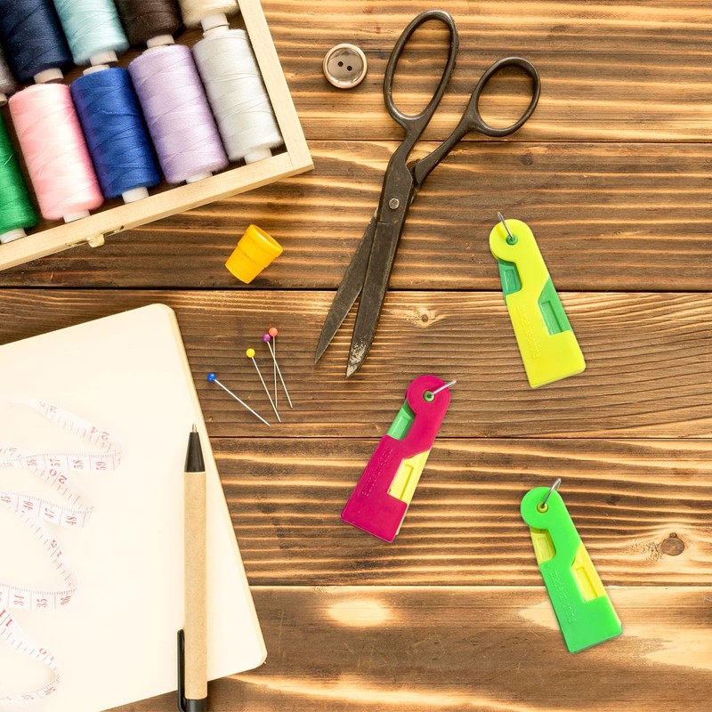 3 Pcs Automatic Needle Threader, Plastic Sewing Machine Needle Threader,