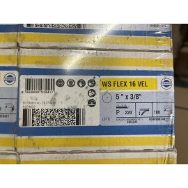 HERMÈS BULK PACK 600 Pc Hermes 5”Sandpaper WS Flex 16 Disc 220 Grit   6 Boxes Of 100